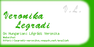 veronika legradi business card